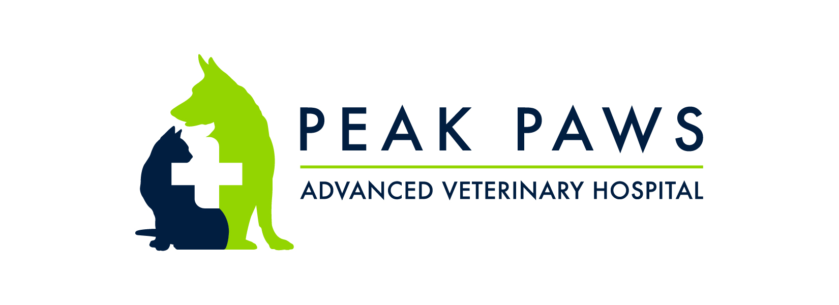 peak paws advanced veterinary hospital logo